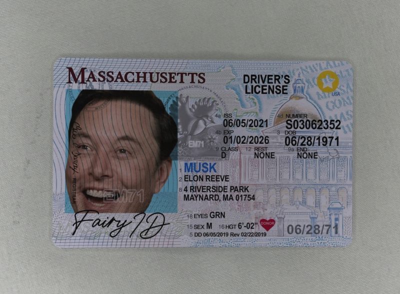 Massachusetts Fake ID