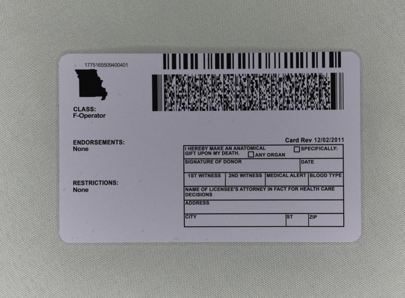 Missouri Fake ID - Image 2