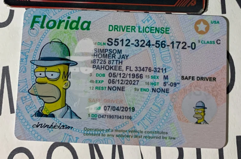 Fake Florida Drivers License