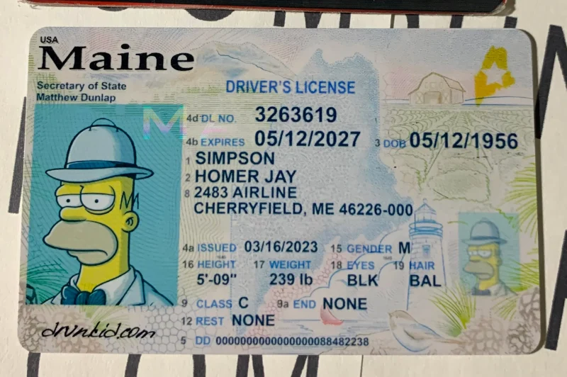 Maine Fake ID