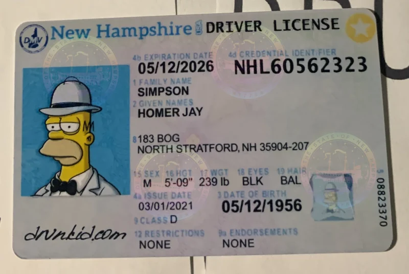 New Hampshire Fake ID