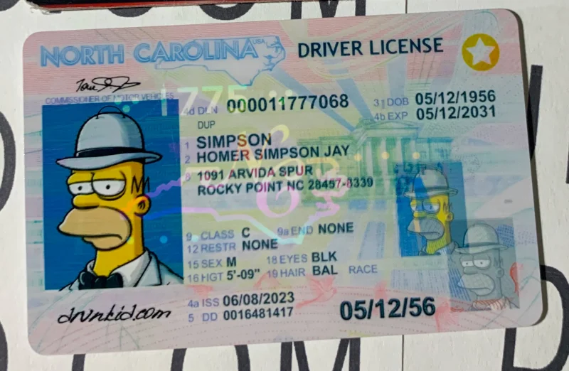 North Carolina Fake ID