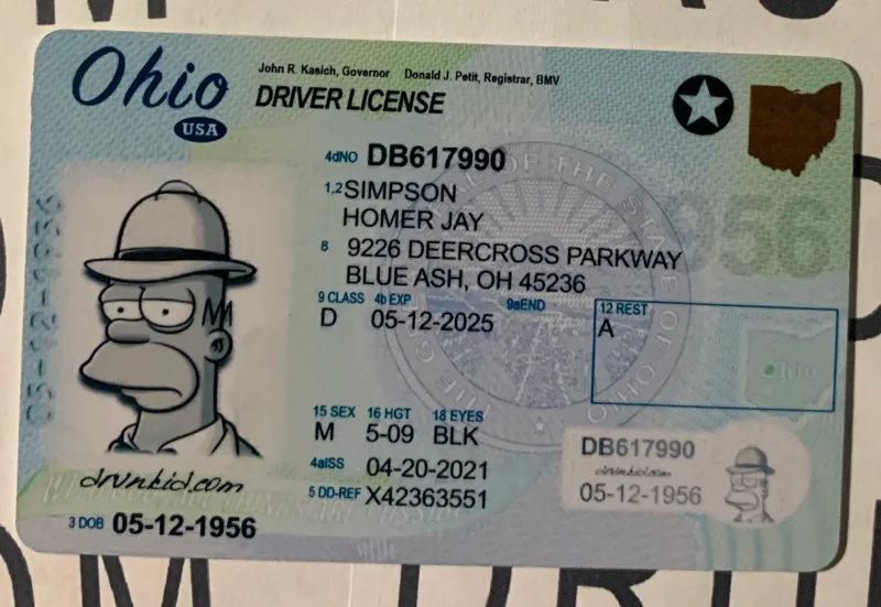 Ohio Fake ID