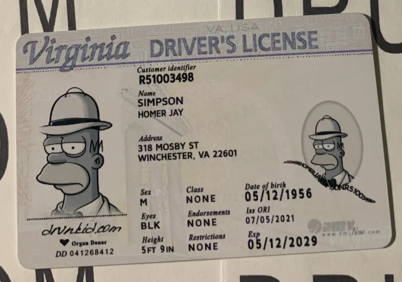 Virginia Fake ID