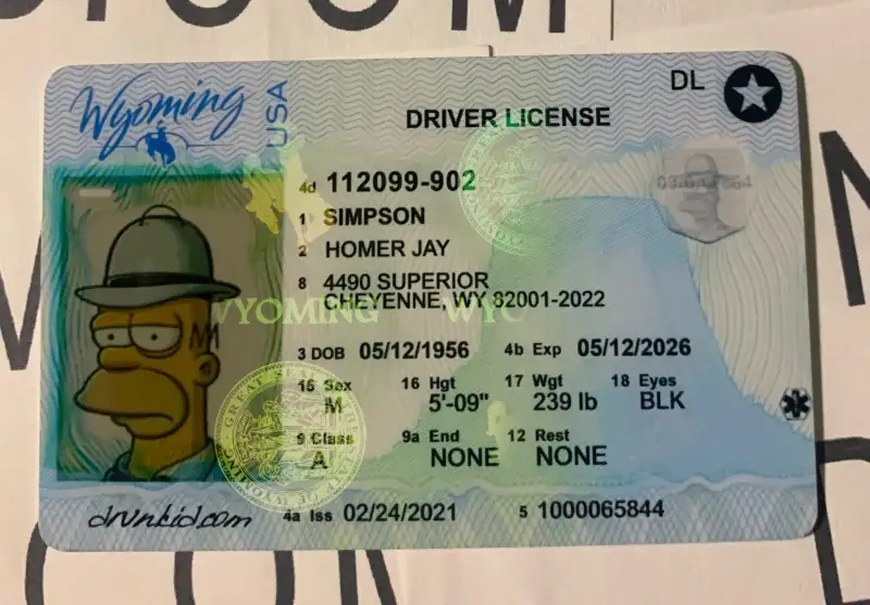 Wyoming Fake ID